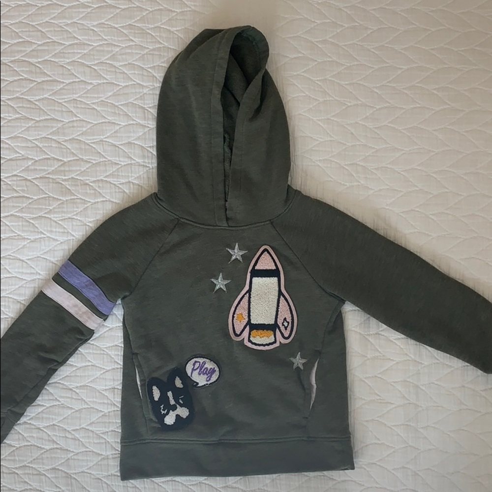 Cat and Jack Hoodie sweatshirt army green 3T
